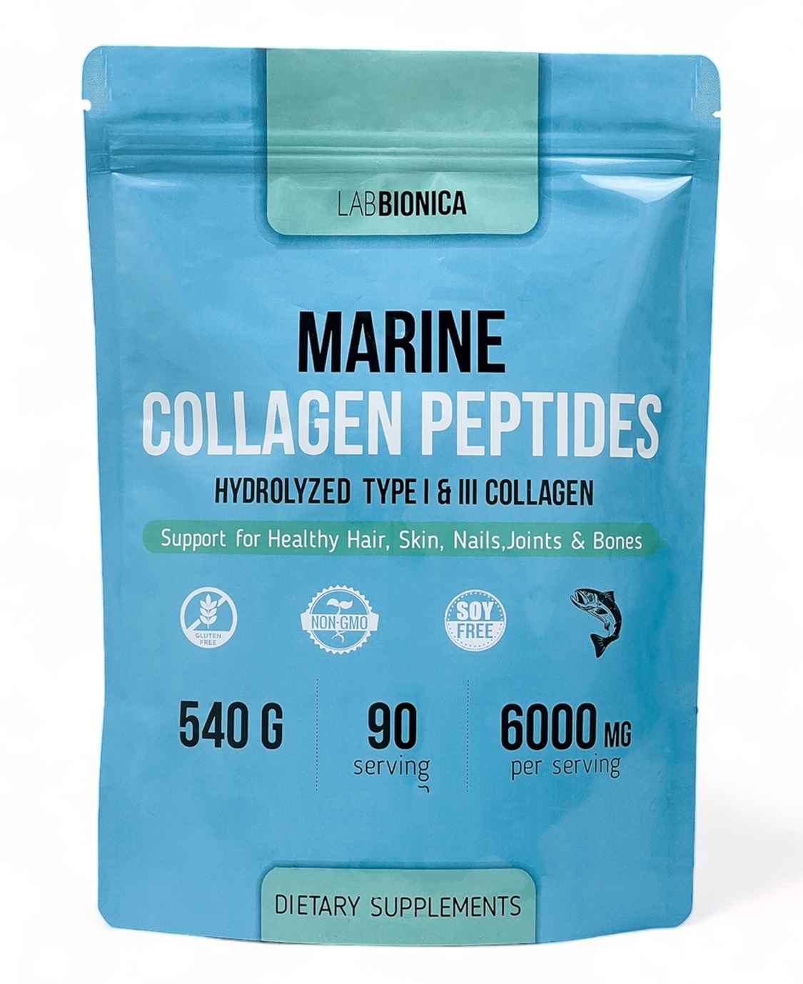 Коллаген морской гидролизованный 1 и 3 типа MARINE COLLAGEN порошок, 540 г Коллаген морской гидролизованный 1 и 3 типа MARINE COLLAGEN порошок, 540 г
